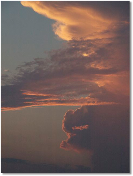 a towering thundercloud